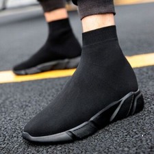 Sapatos masculinos meias elásticas tênis antiderrapante tênis masculino tênis para caminhada ao ar livre, usado comprar usado  Enviando para Brazil