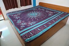 Hecho a Mano Batik Tapiz Sol Arte Indio Sol Colcha Azul Tapiz Cobertor Cama comprar usado  Enviando para Brazil