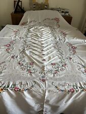 Nappe serviettes brodées d'occasion  Rouen-