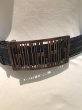 Ceinture cuir noir d'occasion  France