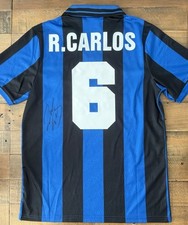 Camisa à prova de casa assinada Roberto Carlos Inter de Milão 95/96 Brasil  comprar usado  Enviando para Brazil
