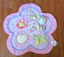 Usado, Tapete giratório Bright Starts BABY PLAY com brinquedos lindo em rosa flor chocalho espelho comprar usado  Enviando para Brazil