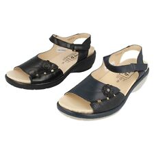 Mujer Negro / Cuero Azul Marino Easy B Sandalias Caja comprar usado  Enviando para Brazil
