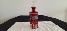 Vintage etched ruby for sale  ST. NEOTS