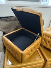 Chesterfield leather storage for sale  STANLEY