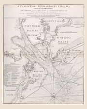 Carta Náutica de Port Royal Carolina do Sul 1776 comprar usado  Enviando para Brazil