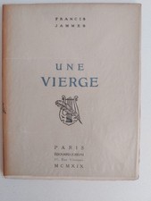 Francis jammes vierge d'occasion  Cluny