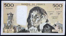 Billet 500 francs d'occasion  Crespin