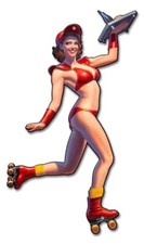 Car hop pin for sale  Orange