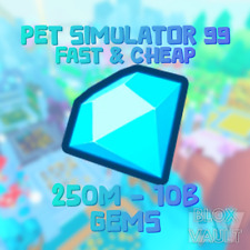 Pet Simulator 99 💎 Gems 250M-10B | Diamantes PS99 | Pet Sim 99 barato e rápido comprar usado  Enviando para Brazil