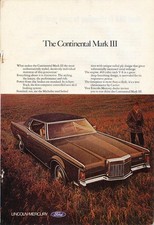 Magazine 1970 lincoln d'occasion  Expédié en Belgium