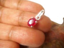 Usado, Pingente pequeno de pedra preciosa rosa oval de prata esterlina 925 rubi comprar usado  Enviando para Brazil