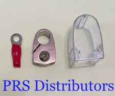 Terminal de batería de coche positivo dorado con cubierta para dos cables de calibre 8 y calibre 4 segunda mano  Embacar hacia Mexico