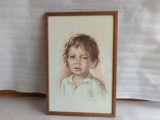 Quadro vintage bambino usato  Zeccone
