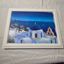 Hand painting santorini for sale  Long Beach