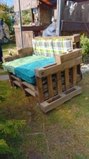 Stabile palettenbank kissen gebraucht kaufen  Bad Grund (Harz)