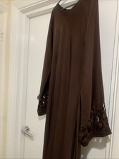 Abaya jelibab marrone usato  Spedire a Italy