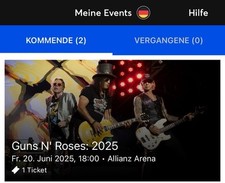Guns roses ticket gebraucht kaufen  Umkirch