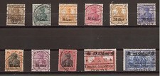 Deutsche Besetzung 14/18 Etappe West  aus Mi. 1-12 Einzelmarken gestempelt comprar usado  Enviando para Brazil