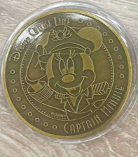 Walt Disney Cruise Line Wish vela inaugural com moeda desafio Captain Minnie comprar usado  Enviando para Brazil
