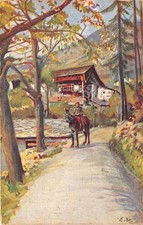 Cartolina postcard illustrata usato  Milano