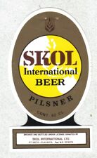 Etiqueta de cerveja - Indonésia - "Skol International Beer" - Jacarta comprar usado  Enviando para Brazil