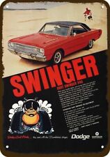 Usado, 1969 DODGE DART SWINGER 340 V-8 carro aparência vintage réplica decorativa placa de metal comprar usado  Enviando para Brazil