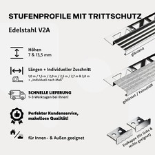 Treppenprofil stufenprofil rut gebraucht kaufen  Westerburg