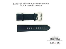 Autêntica pulseira de relógio Invicta Russian Diver 2625 couro preto 26MM comprar usado  Enviando para Brazil