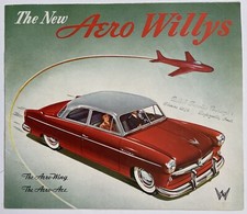 Folheto de vendas vintage 1952 Aero Willys ORIGINAL, usado comprar usado  Enviando para Brazil