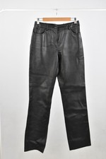 Black real leather for sale  NORTHAMPTON