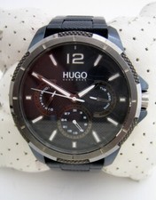 HUGO BOSS RELÓGIO MASCULINO 1530194 PULSEIRA DE AÇO INOXIDÁVEL AZUL QUARTZO GENUÍNO comprar usado  Enviando para Brazil