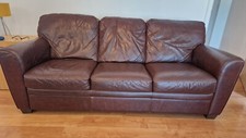Natuzzi brown leather for sale  SHEFFIELD