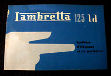Depliant lambretta 125 d'occasion  Sommières