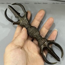Antiga Dinastia Tang Vajra - Budismo Esotérico 3 Pinos Ritual Dorje 5,91" comprar usado  Enviando para Brazil