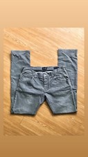 Calça jeans masculina Giorgio Armani slim fit perna reta casual cinza algodão comprar usado  Enviando para Brazil