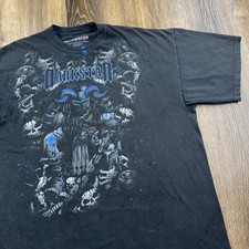 Usado, Camiseta Darkstar Skateboards Masculina XXL Preta Caveira Skate Park Punk Gótica Y2K comprar usado  Enviando para Brazil