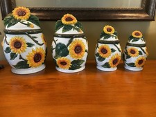 Set sunflower ceramic for sale  Richmond Hill