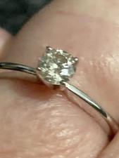 Certified diamond solitaire for sale  Stow