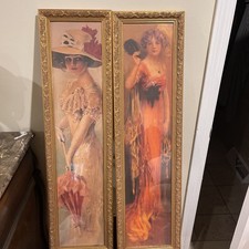 Vintage pair framed for sale  Johnston