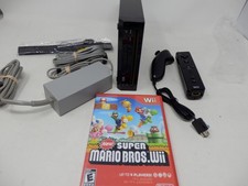 Nintendo Wii preto com novo pacote de jogos Super Mario Wii modelo RVL-101 EUA funciona, usado comprar usado Nintendo Wii preto com novo pacote de jogos Super Mario Wii modelo RVL-101 EUA funciona, usado comprar usado  Enviando para Brazil