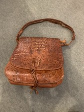 vintage lizard skin handbag for sale  BARNSLEY