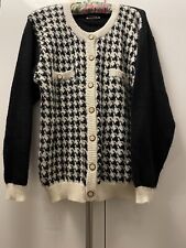 Houndstooth cardigan for sale  LEICESTER