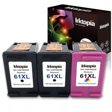 Combo Packs 61XL cartucho de tinta preto e colorido para HP Deskjet 1000 1010 1055 3000 comprar usado  Enviando para Brazil