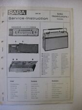 Saba service instruction gebraucht kaufen  Bad Kissingen
