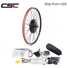 Kit de motor de bicicleta elétrica componentes de bicicleta elétrica 26 polegadas freio a disco motor de ciclismo comprar usado  Enviando para Brazil
