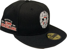 Chapéu Friday the 13th Jason Voorhees Máscara Acampamento Crystal Lake New Era 59Fifty Fit comprar usado  Enviando para Brazil