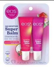 Bálsamo labial EOS leite de coco mel maçã pacote com 2 umidade 24 horas para sensibilidade... comprar usado  Enviando para Brazil
