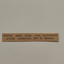 Lebzelter bons pneus usados preços razoáveis 1937 Lancaster Clipping SAI4-S10 comprar usado  Enviando para Brazil