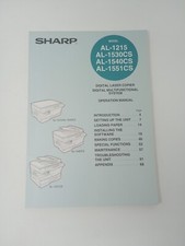 Manual de operação da copiadora SHARP modelo AL-1215, AL-1530CS, AL-1540CS, AL-1551CS  comprar usado  Enviando para Brazil